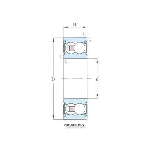 Double sealed deep groove ball bearing